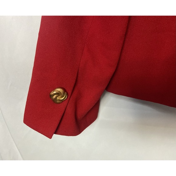 Vintage Mary Kay Star by Lion Uniform Group Red Blazer Jacket Women's Size 12R - Picture 9 of 14